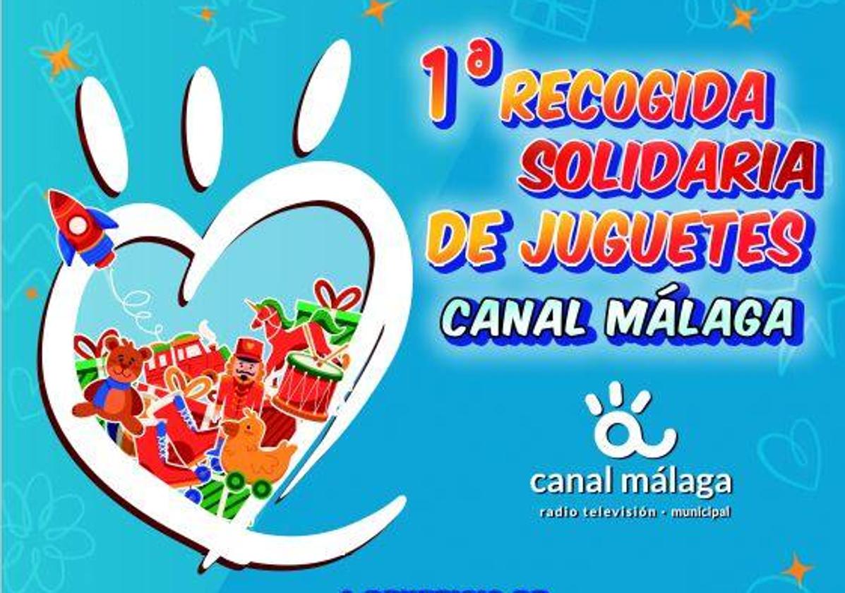 Canal Málaga realiza su I Recogida Solidaria de Juguetes en la plaza de Félix Sáenz