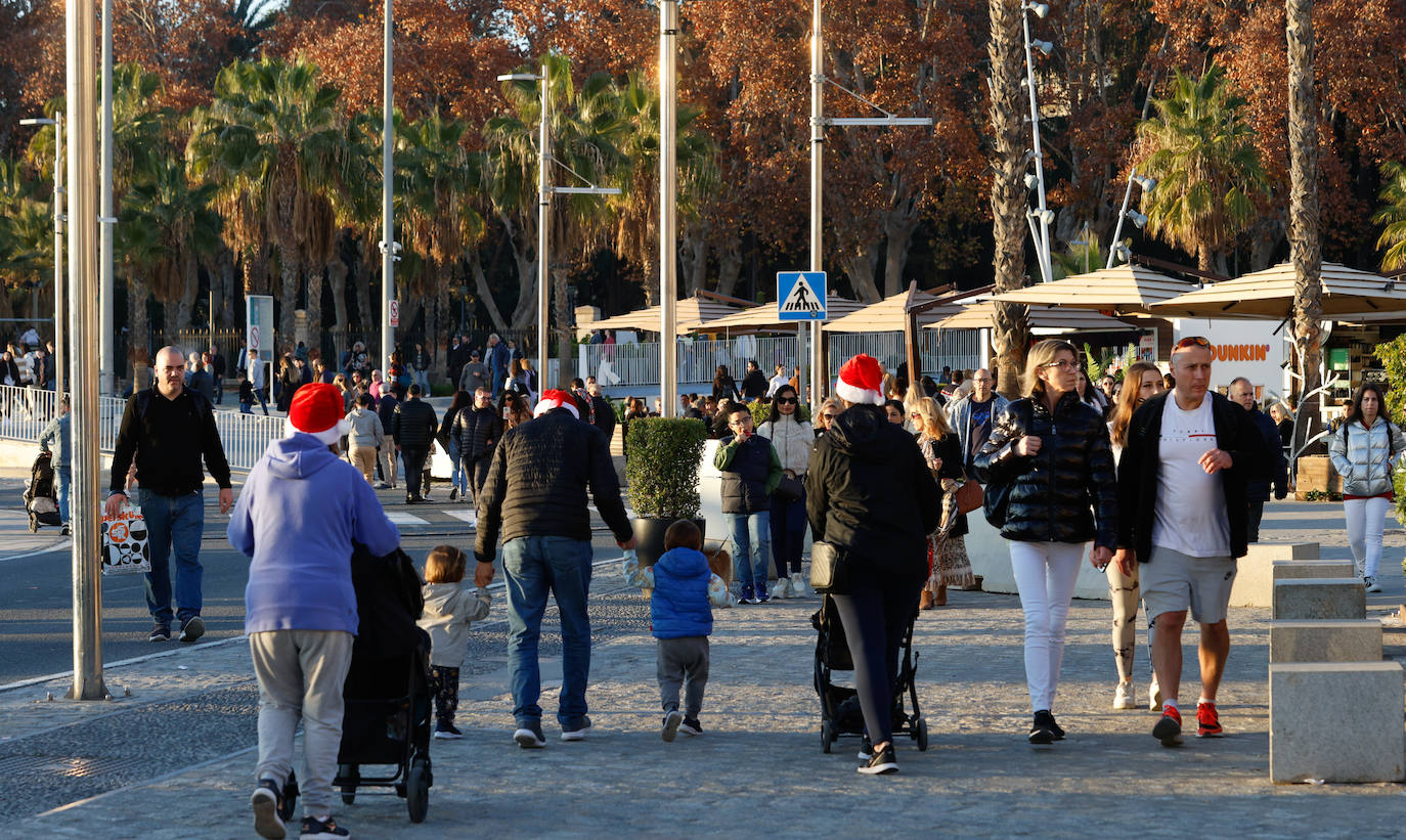 Paseos en familia por el día de Navidad en Málaga