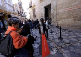 Colas este miércoles a las puertas del Museo Picasso Málaga.