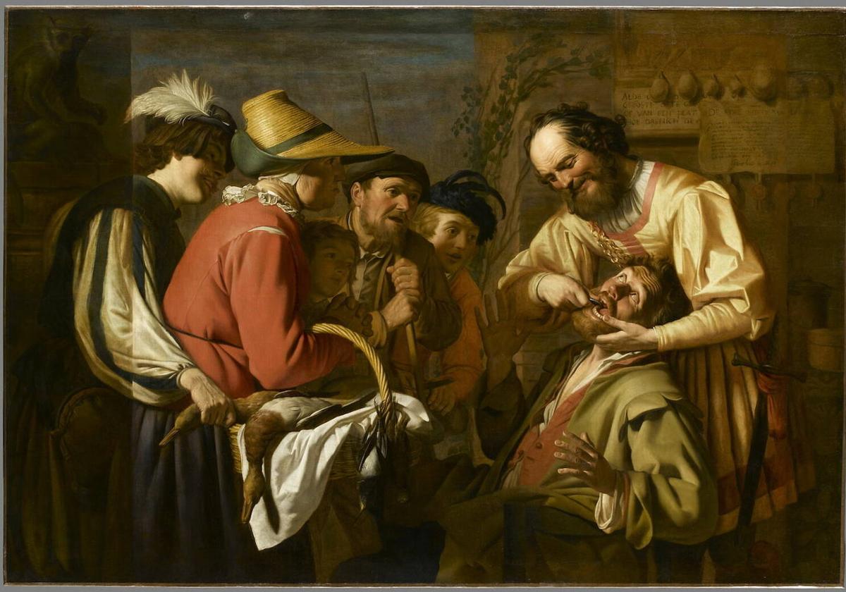 «L'Arracheur de dents.» Gerrit van Honthorst (1627).