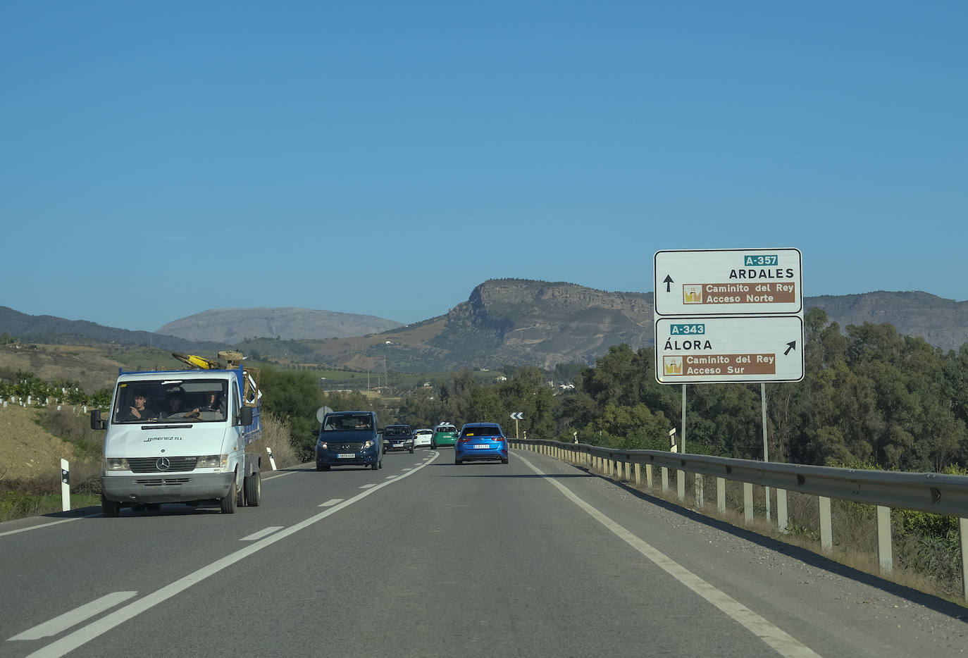 La A-357 es la carretera con la mayor siniestralidad de Málaga. 