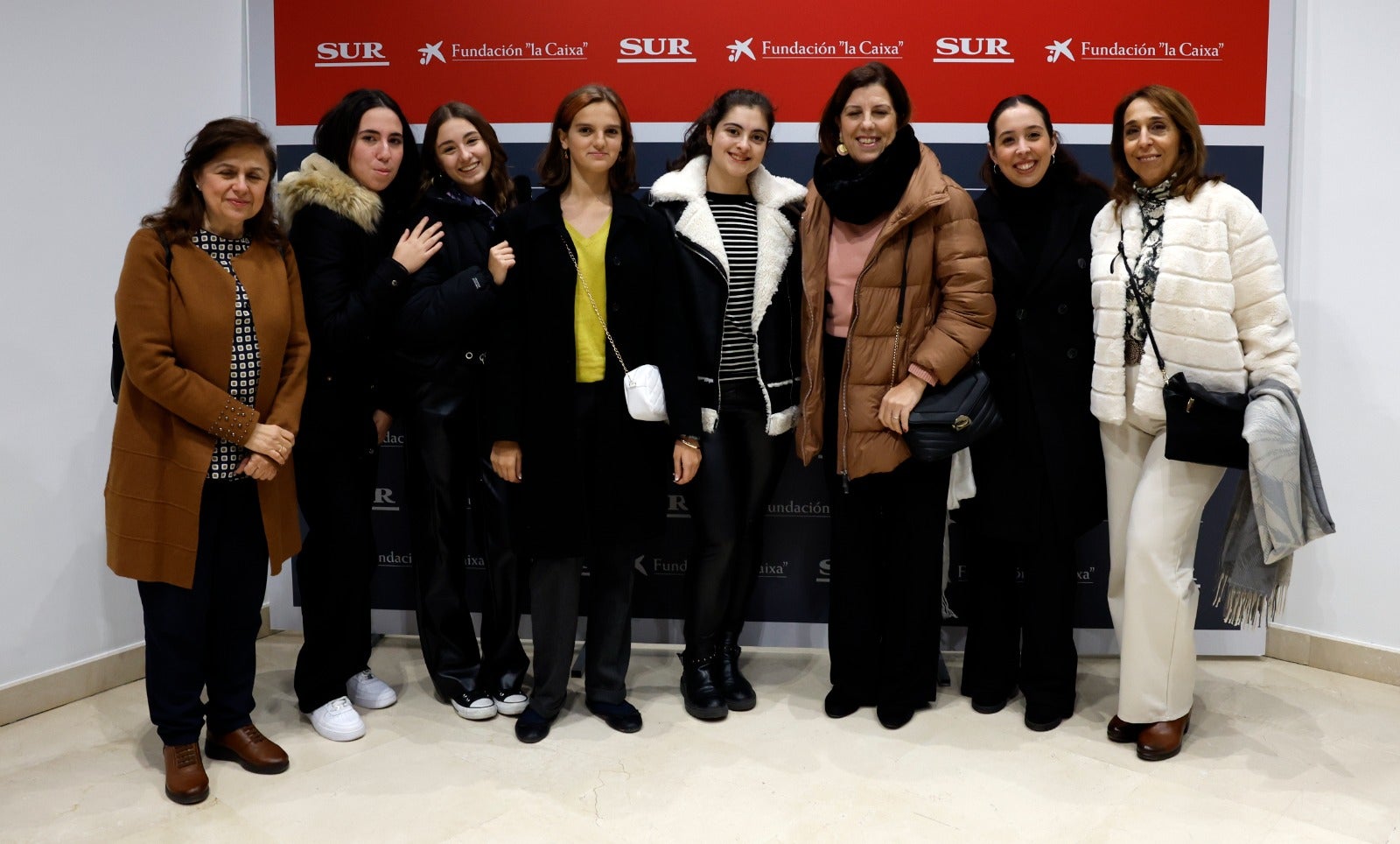 Mari Ángela Cantueso, Lucía Ortiz, Laura Andrades, Isabel Almenara, Cristina Vázquez, Sagrario Morales, Paula Martín y Ana María Gómez