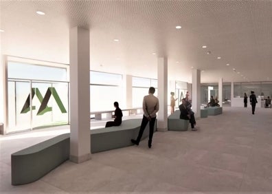 Imagen secundaria 1 - Tres imágenes de cómo quedará el nuevo espacio en el recinto hospitalario de Vélez-Málaga. 