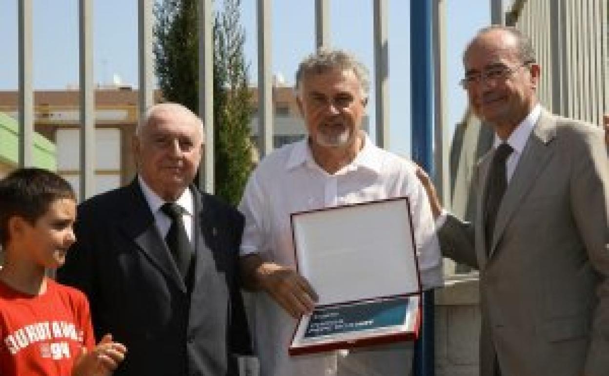 Pepe Bornoy, el día en el que la ciudad le concedió una calle en 2005.