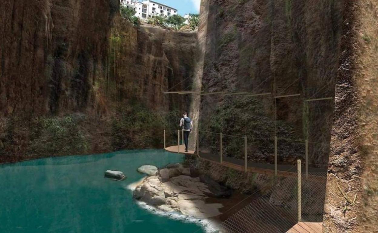 Ronda presenta el proyecto del Desfiladero del Tajo