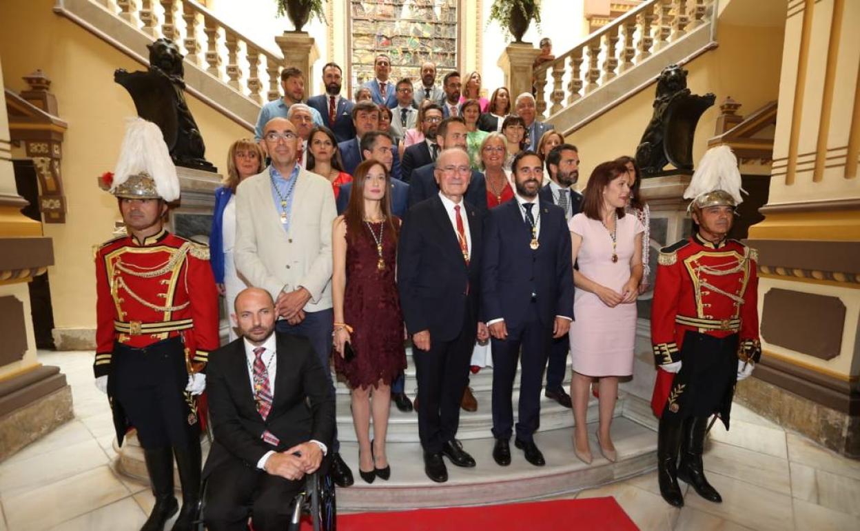 Foto de familia de la Corporación salida de las urnas en mayo de 2019.