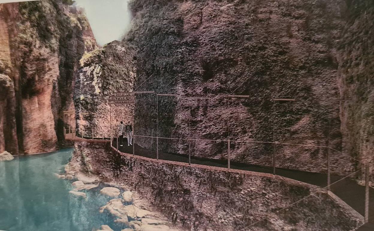 El Tajo de Ronda proyecta su particular Caminito del Rey