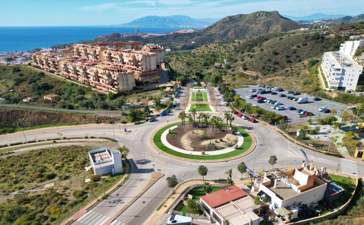 Vista panorámica de la urbanización Parque Victoria, al norte de La Cala del Moral. 