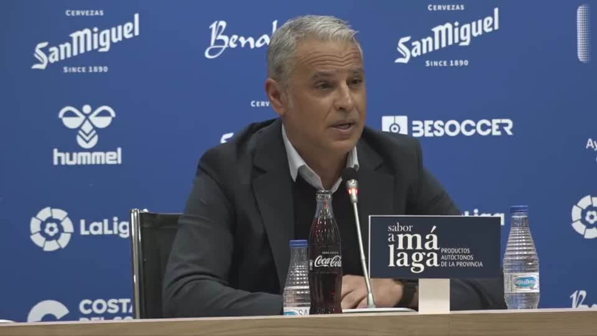 Rueda de prensa de Sergio Pellicer como nuevo entrenador del Málaga