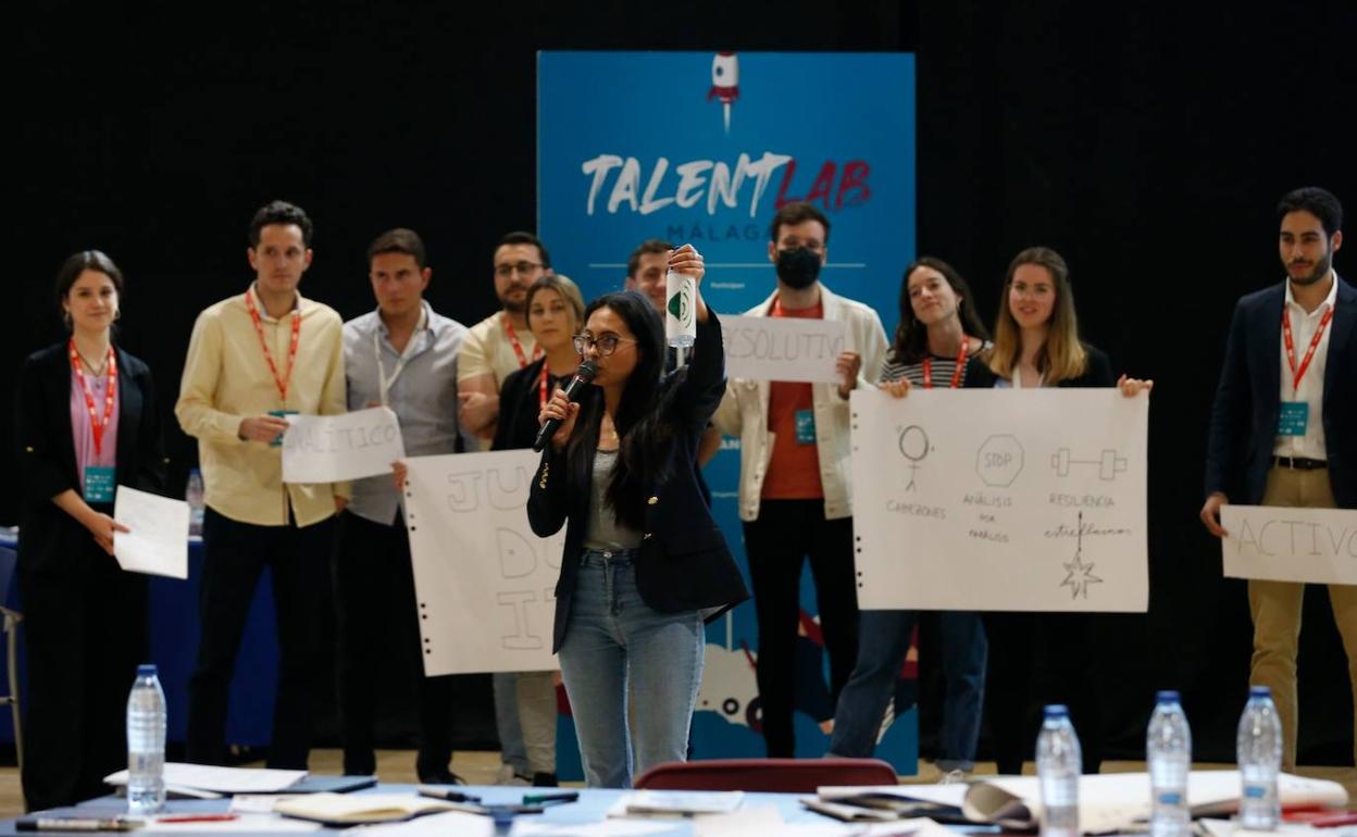 Una imagen del Talent Lab Málaga de 2022, que congregó a 50 jóvenes para avanzar en su formación. 