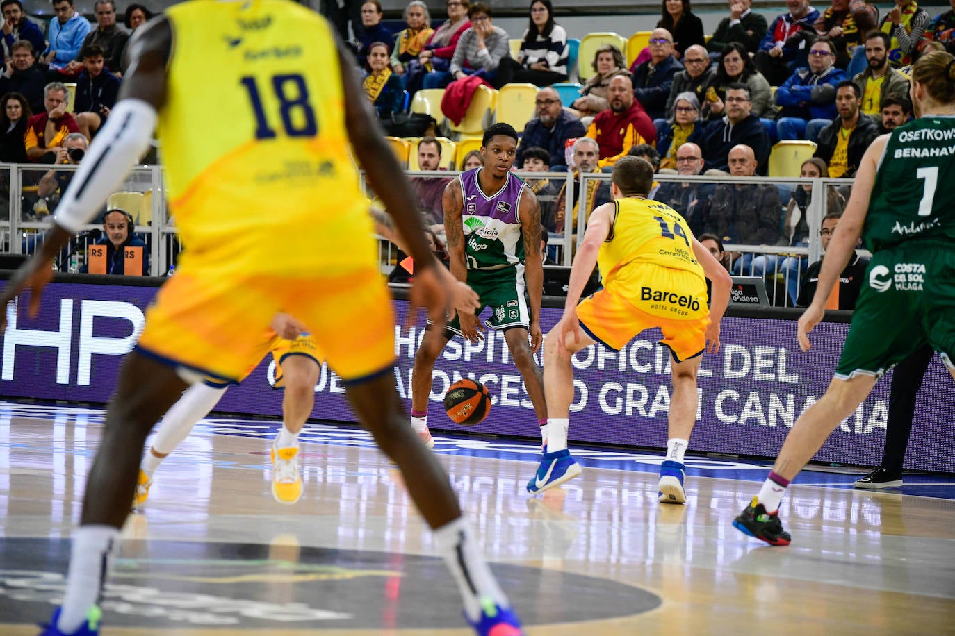 Derrota del Unicaja ante el Gran Canaria (88-70). 