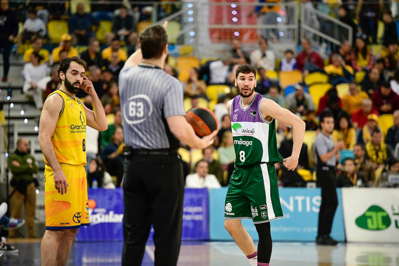 Derrota del Unicaja ante el Gran Canaria (88-70). 