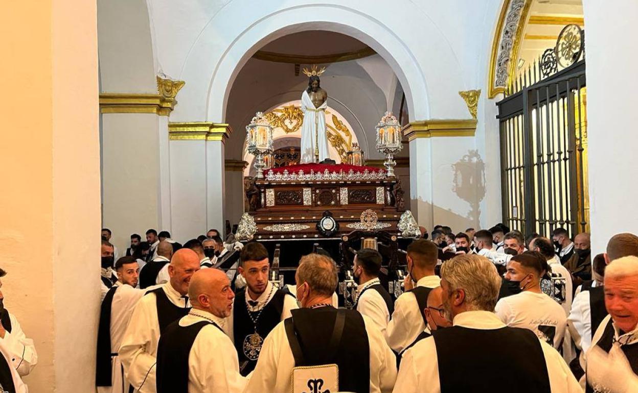 Hermanos de la Humillación ante el Señor, el pasado Martes Santo. 