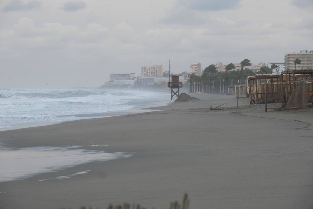 Paseo marítimo de Torremolinos, este sábado.