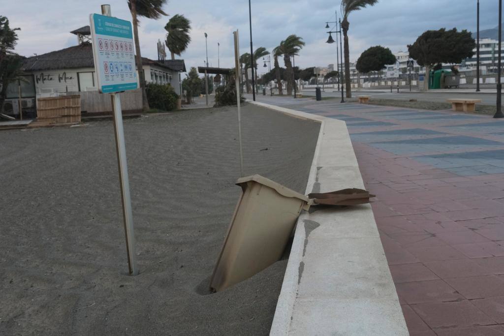 Paseo marítimo de Torremolinos, este sábado.