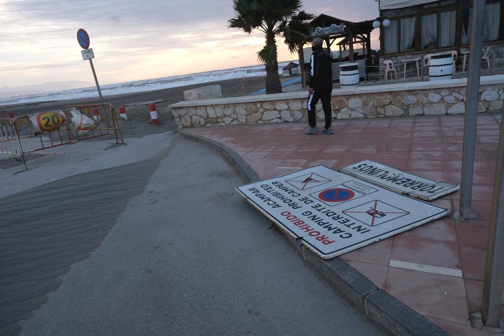 Paseo marítimo de Torremolinos, este sábado.