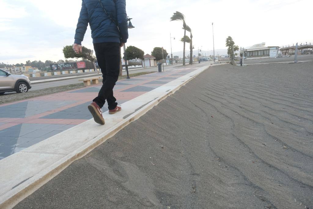 Paseo marítimo de Torremolinos, este sábado.