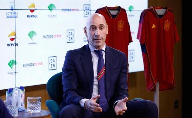 Luis Rubiales en los Desayunos Deportivos de Europa Press