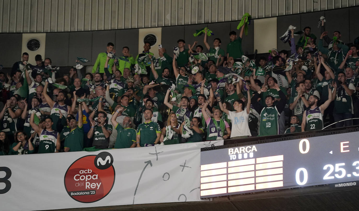 Las mejores fotografías del Barcelona-Unicaja de la Copa del Rey de Baloncesto 2023. 