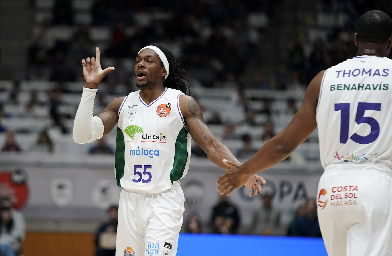 Las mejores fotografías del Barcelona-Unicaja de la Copa del Rey de Baloncesto 2023. 