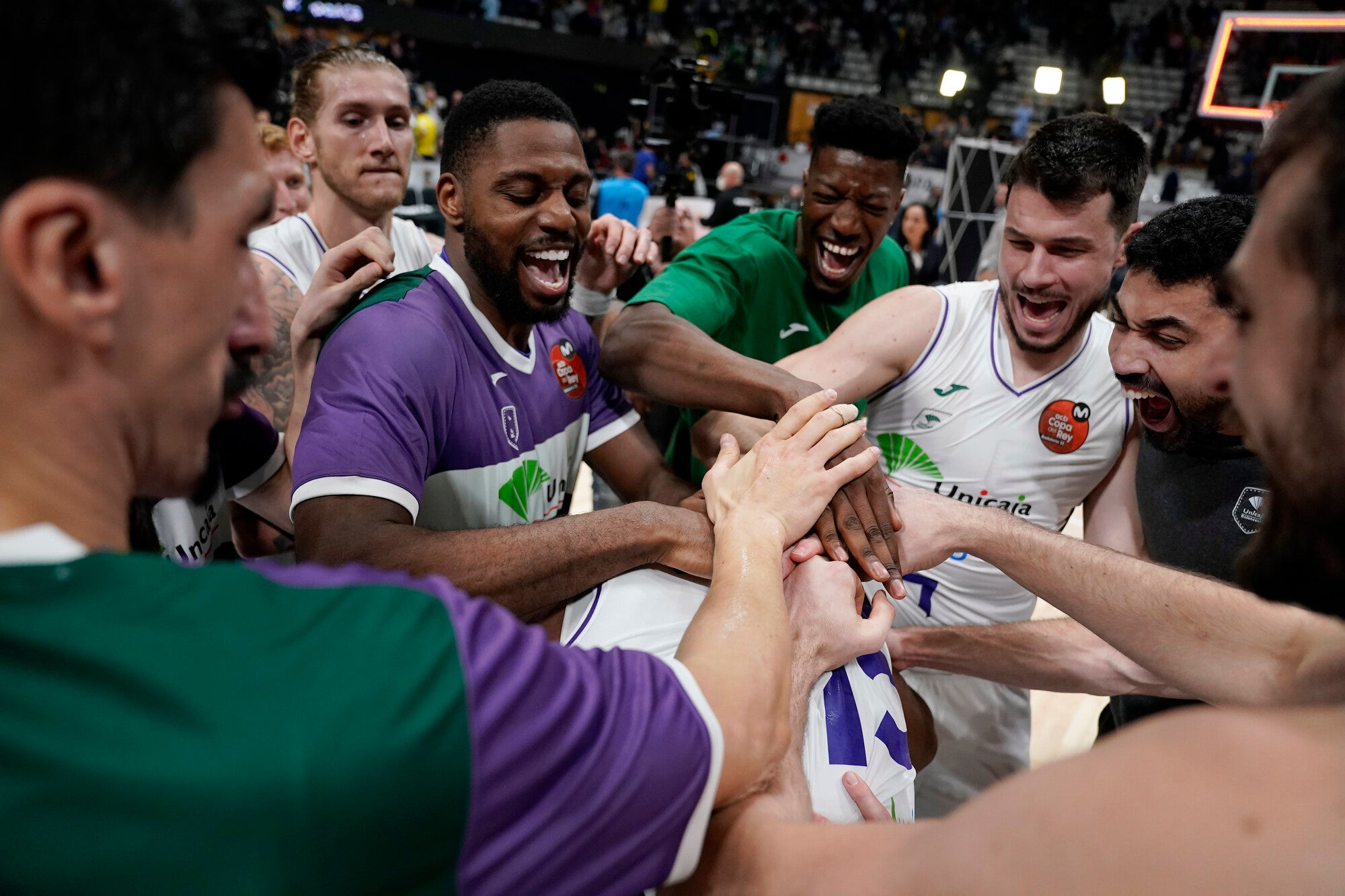 Galería. La alegría del Unicaja tras eliminar al Barcelona