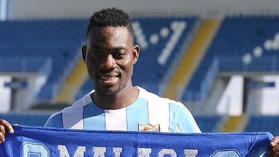 El recordado extremo ghanés jugó de blanquiazul durante la segunda parte de la temporada 15-16 y consiguió marcar dos tantos. Uno en su debut y otro en su despedida.