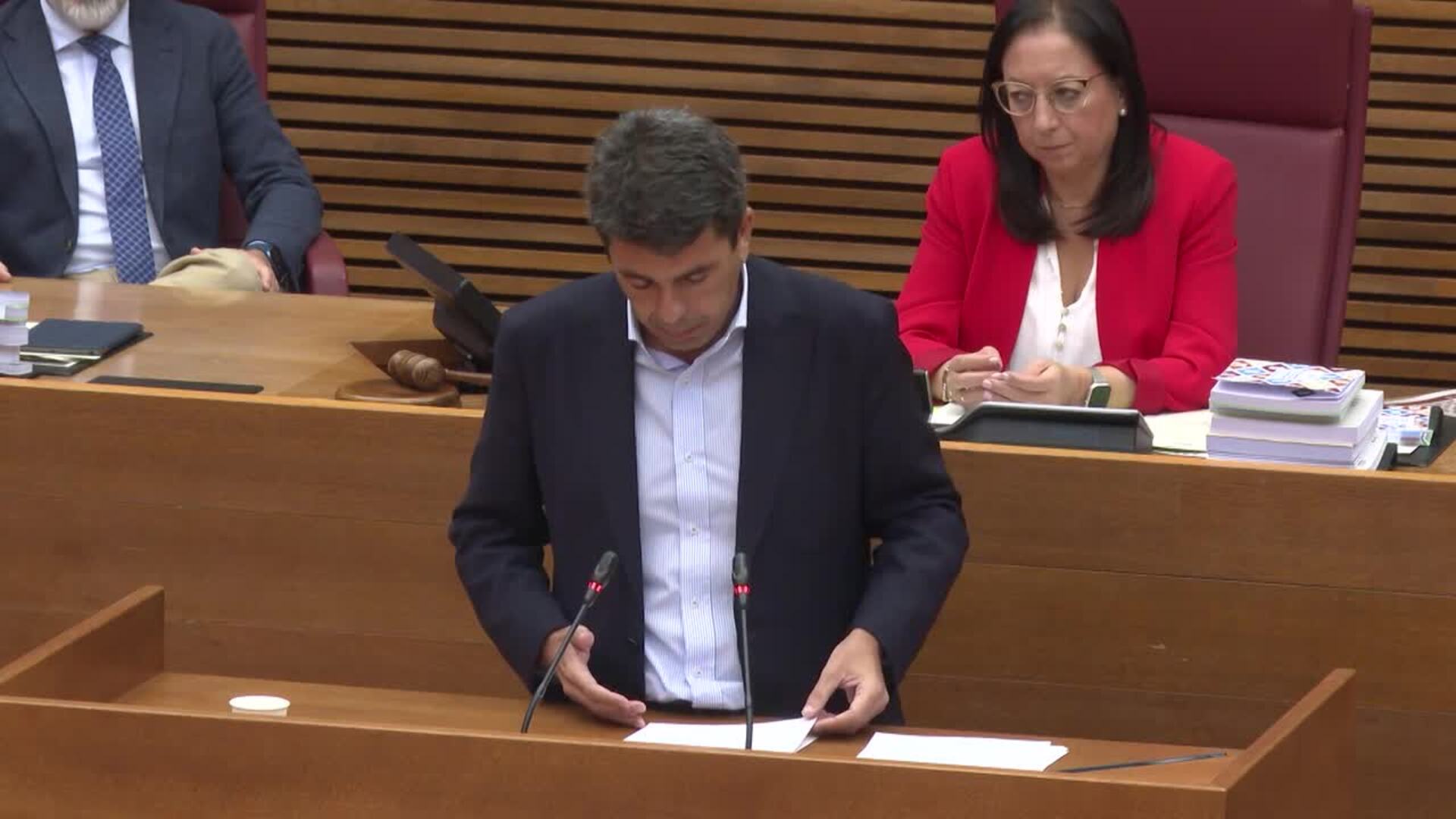 Mazón carga contra la amnistía: "Nos manifestaremos a la luz del día con el rostro visible"