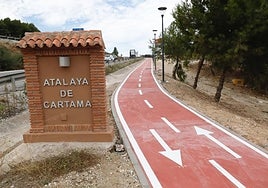 El carril de bici actual, inaugurado a finales de 2021.