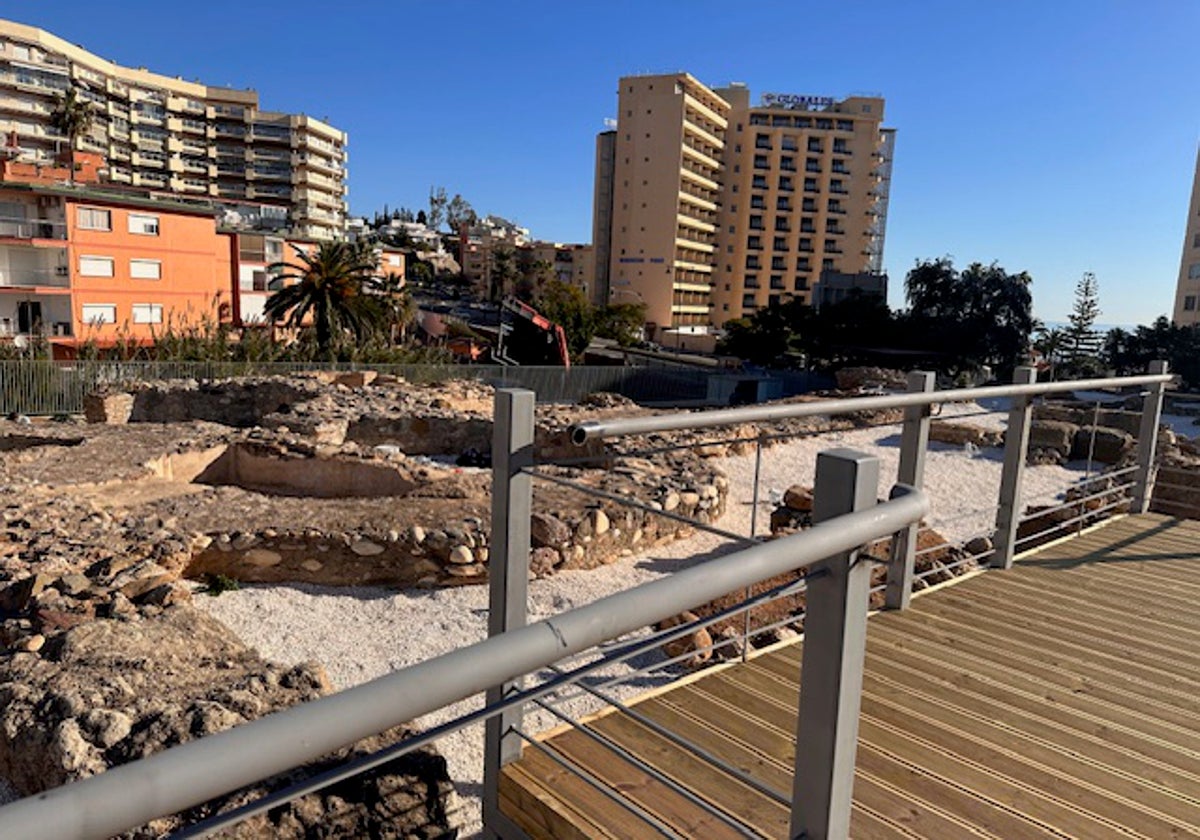 Vista de las termas romanas de Torreblanca.