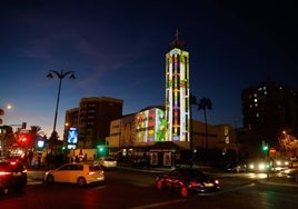 El 'videomapping' se proyecta en La Asunción.