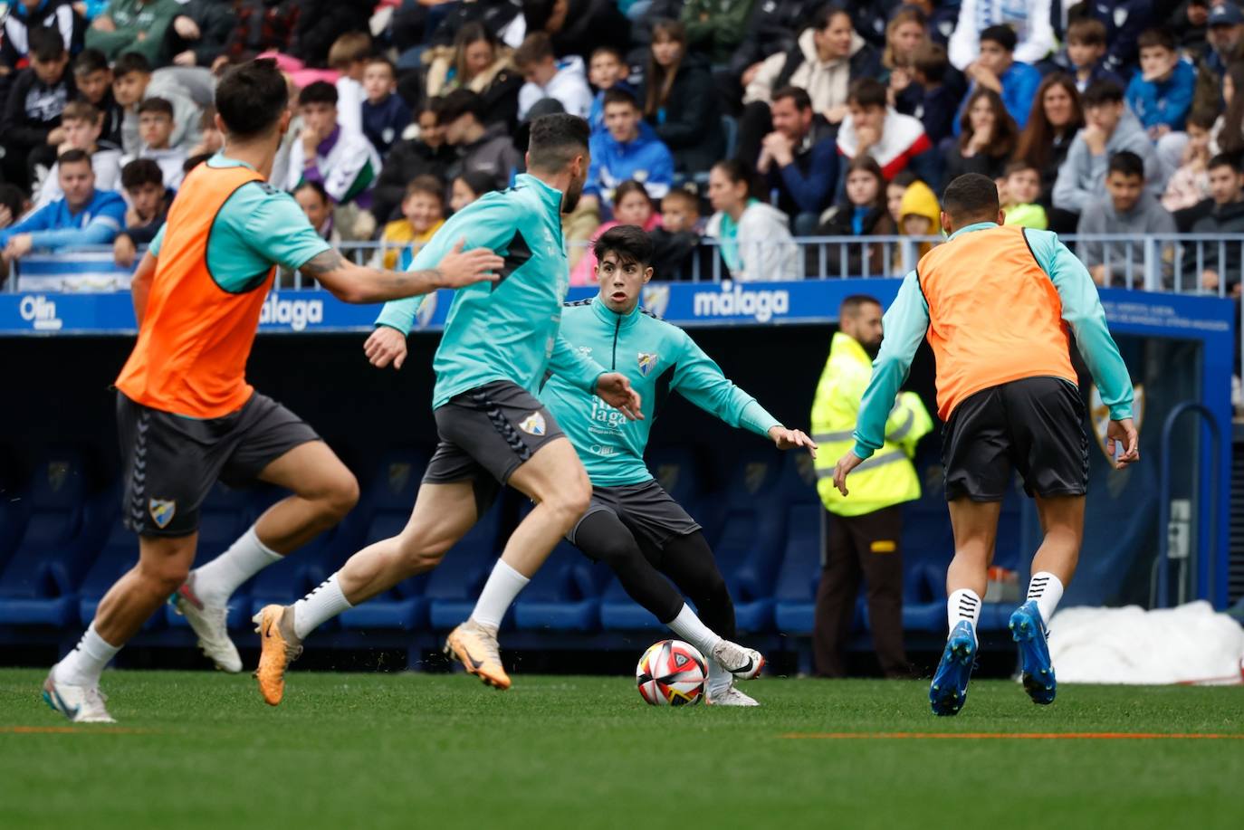 Las mejores fotos del entrenamiento de puertas abiertas del Málaga