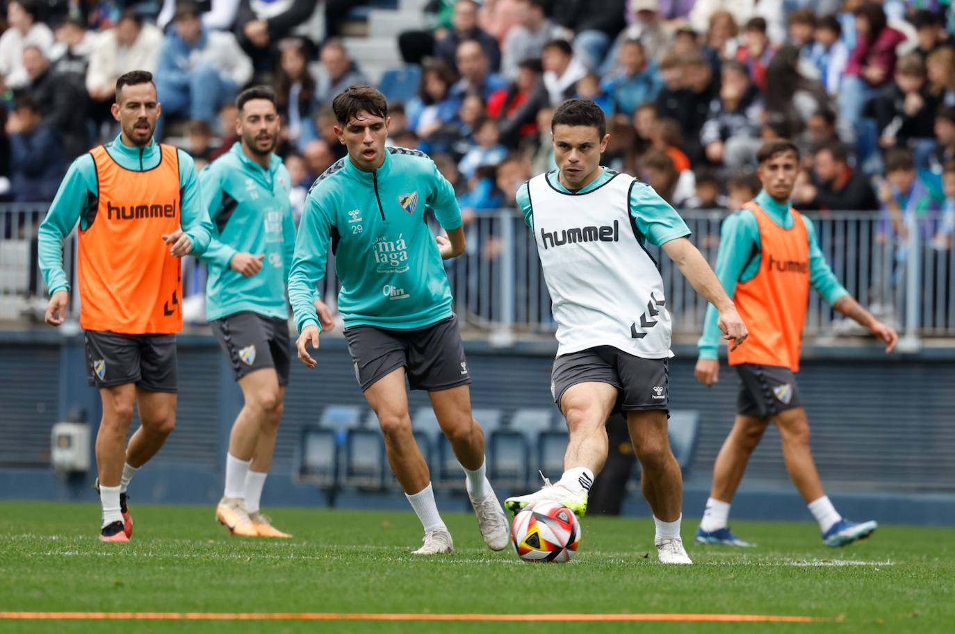 Las mejores fotos del entrenamiento de puertas abiertas del Málaga