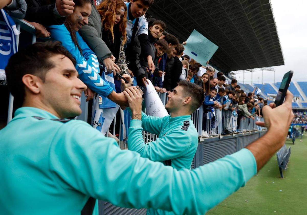 Las mejores fotos del entrenamiento de puertas abiertas del Málaga