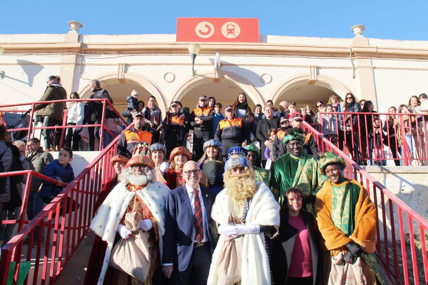 Los Reyes llegaron a Cártama en tren