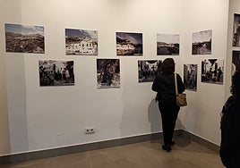 Varias de las imágenes que pueden verse en la muestra de Frigiliana.