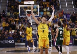 Nico Brussino, en aquella actuación histórica ante el Unicaja.