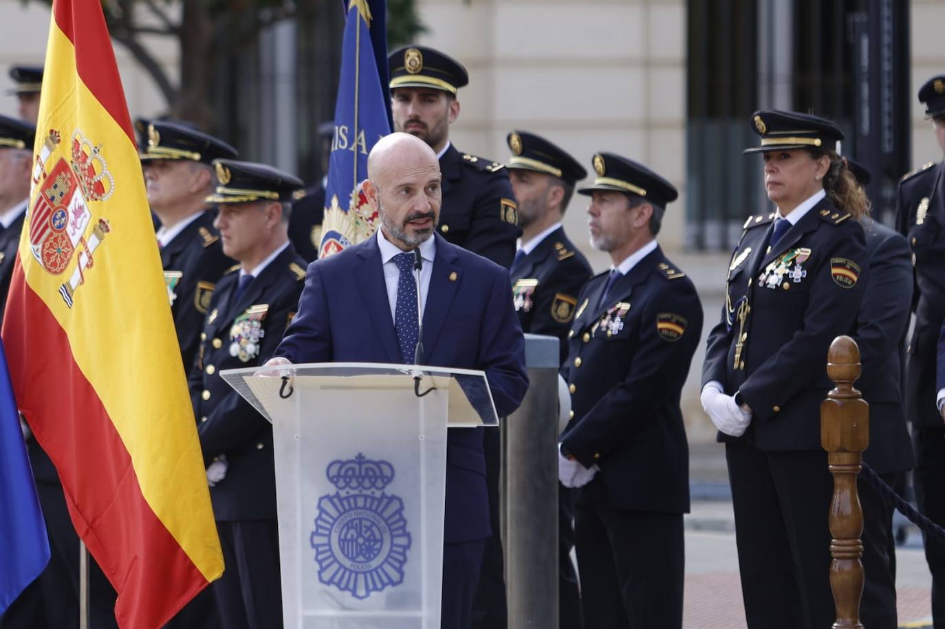 Conmemoración del 200 aniversario de la creación de la Policía Nacional en Málaga