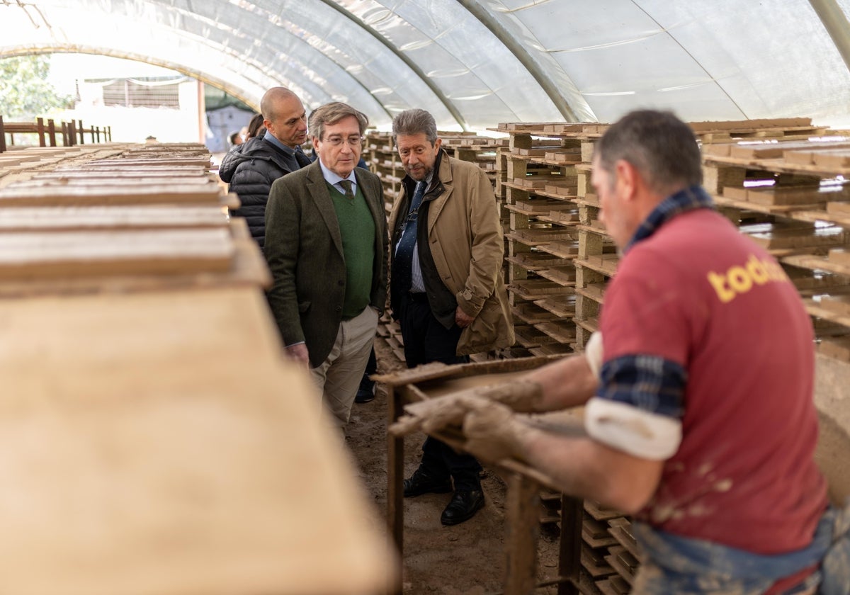 Imagen del tejar de la empresa en Vélez-Málaga.