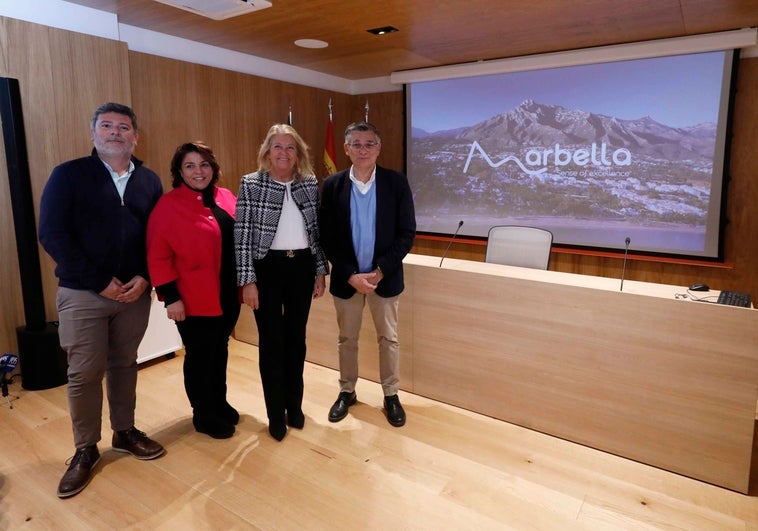 La alcaldesa, Ángeles Muñoz, ha presentado la nueva imagen turística de Marbella.