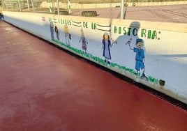 Los accesos al centro educativo, tras las obras de mejora.