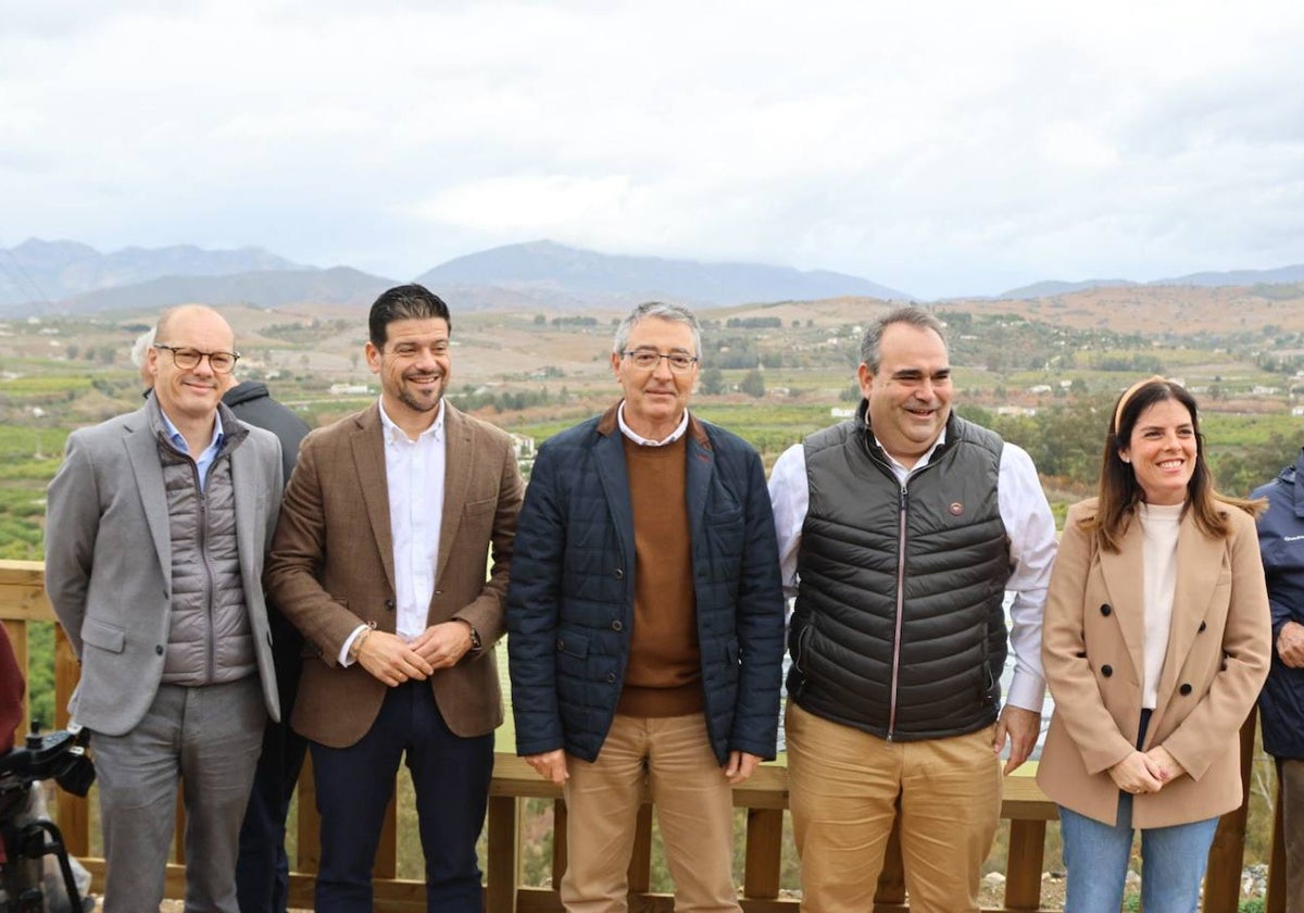 Momento de la inauguración del sendero de Pizarra-La Vega del Corredor Verde del Guadalhorce.