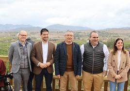 Momento de la inauguración del sendero de Pizarra-La Vega del Corredor Verde del Guadalhorce.