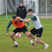 El Castellón se entrena en la reciente ciudad deportiva del Málaga