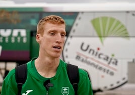 Alberto Díaz, antes del viaje a Cholet.