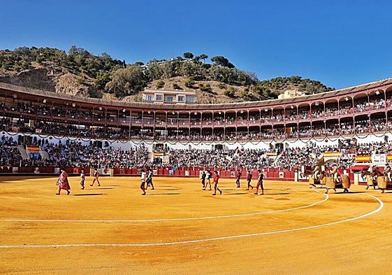 Imagen de archivo del paseíllo en la Picassiana.