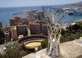 El torneo de la Champions, en Gibralfaro, con Málaga al fondo.