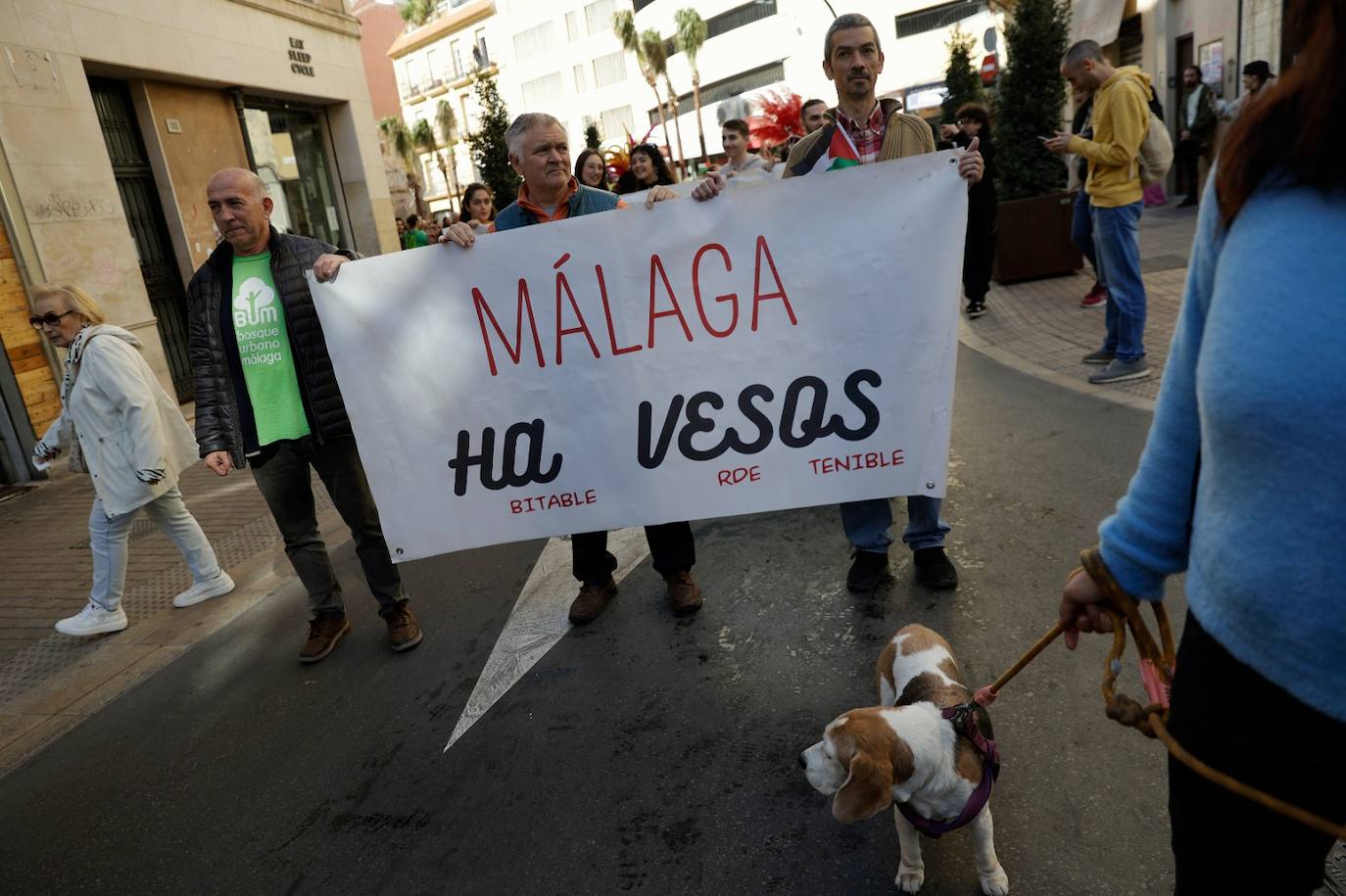 Así fue la manifestación en Málaga en defensa de La Invisible