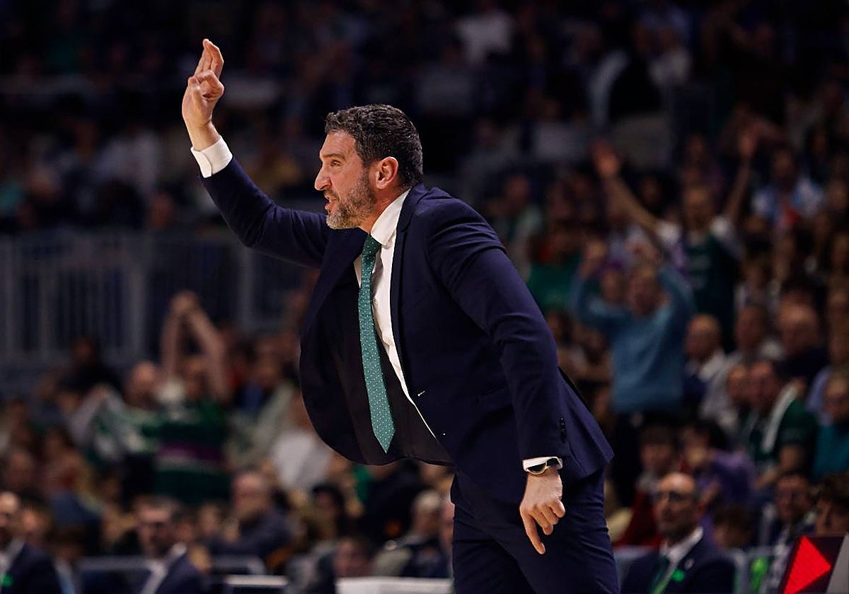 Ibon Navarro, en el partido ante el Andorra en el Carpena.