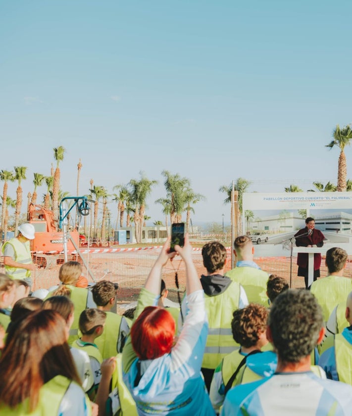 Imagen secundaria 2 - El pabellón de El Pinillo se llamará El Palmeral y estará en funcionamiento antes de final de año