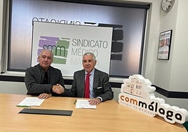 Noblejas y Navarro, tras la firma del convenio este jueves